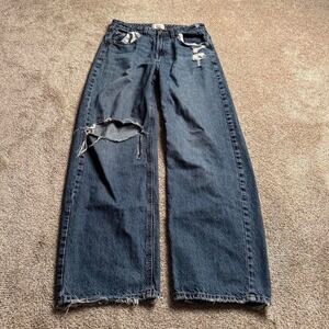 BDG DISTRESSED "TAPERED BAGGY" DENIM